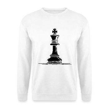Chess piece pixel graphic - Unisex Sweatshirt - white - Front