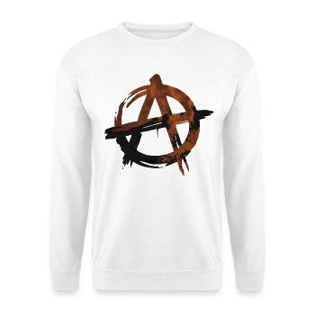 Grunge Anarchy Symbol - Rebel Style - Unisex Sweatshirt - white - Front