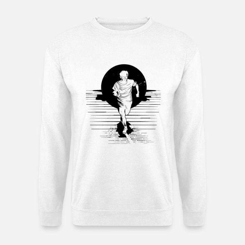 Marathonläufer - Unisex Pullover - Weiß