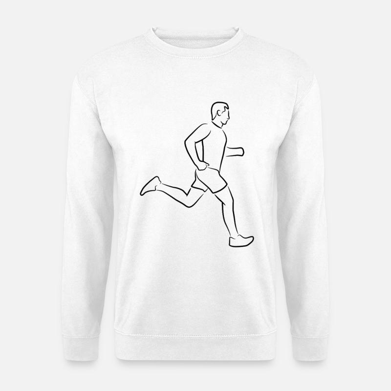 Läufer Junge - Unisex Pullover - Weiß