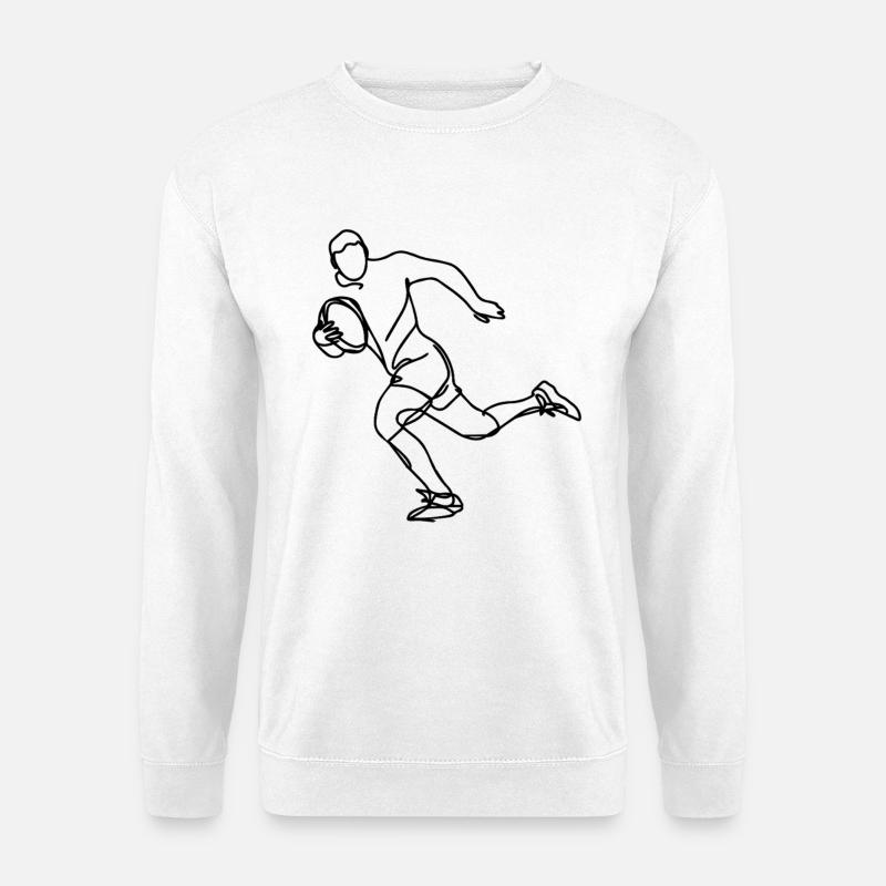 Rugbyspieler - Unisex Pullover - Weiß