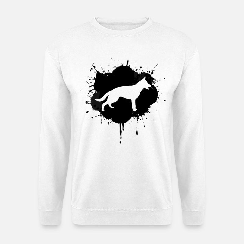 German Shepherd Sketch - Unisex Sweatshirt - white