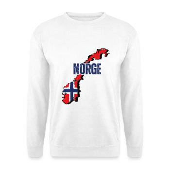 Drapeau norvégien, fierté norvégienne - Sweat-shirt Unisexe - blanc - Devant