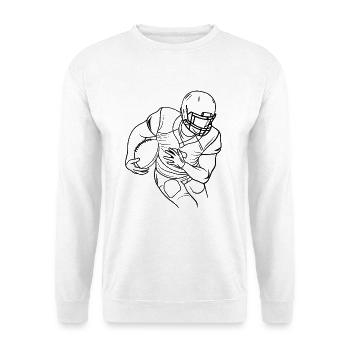 Football Player Line Art - Unisex Sweatshirt - white - Front