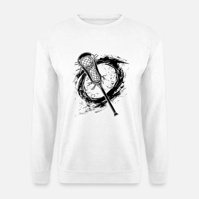 Lacrosse Schläger - Unisex Pullover - Weiß