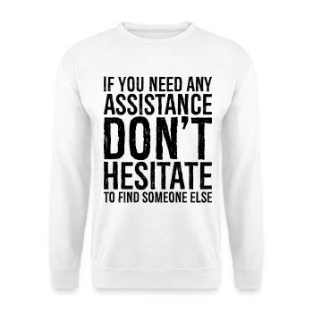 If you need any assistance don't hesitate to find - Unisex Sweatshirt - white - Front