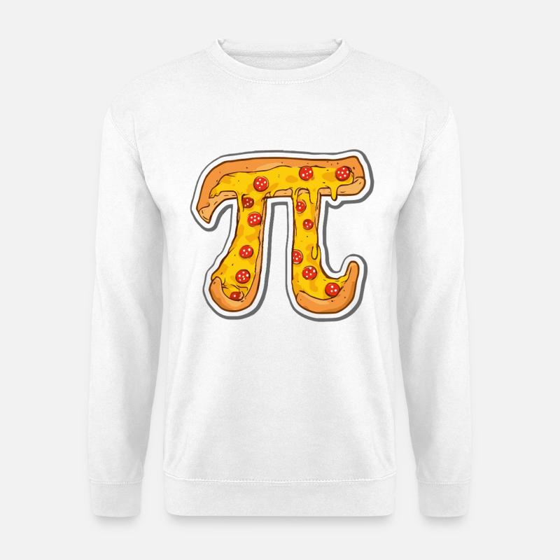 Pizza Pi Icon - Unisex Sweatshirt - white