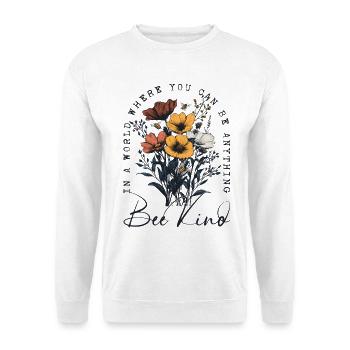 Bee Child Flowers Bees Nature Spring Nature Lover - Unisex Sweatshirt - white - Front