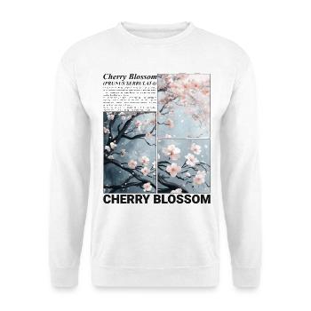 Cherry Blossom Sakura Flower Spring Nature Gift - Unisex Sweatshirt - white - Front