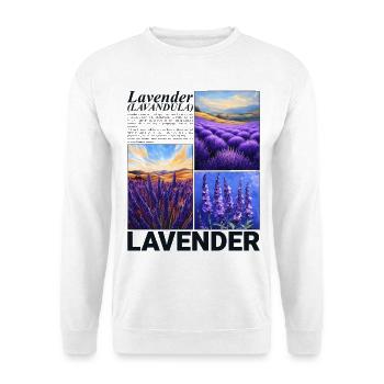 Lavande Lavandula Nature Provence Cadeau Botanique - Sweat-shirt Unisexe - blanc - Devant