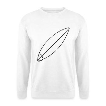 Surfboard Sketch - Unisex Sweatshirt - white - Front