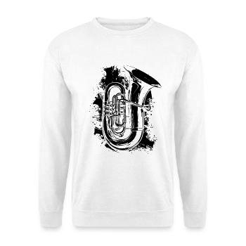 Tuba Graffiti - Sweat-shirt Unisexe - blanc - Devant