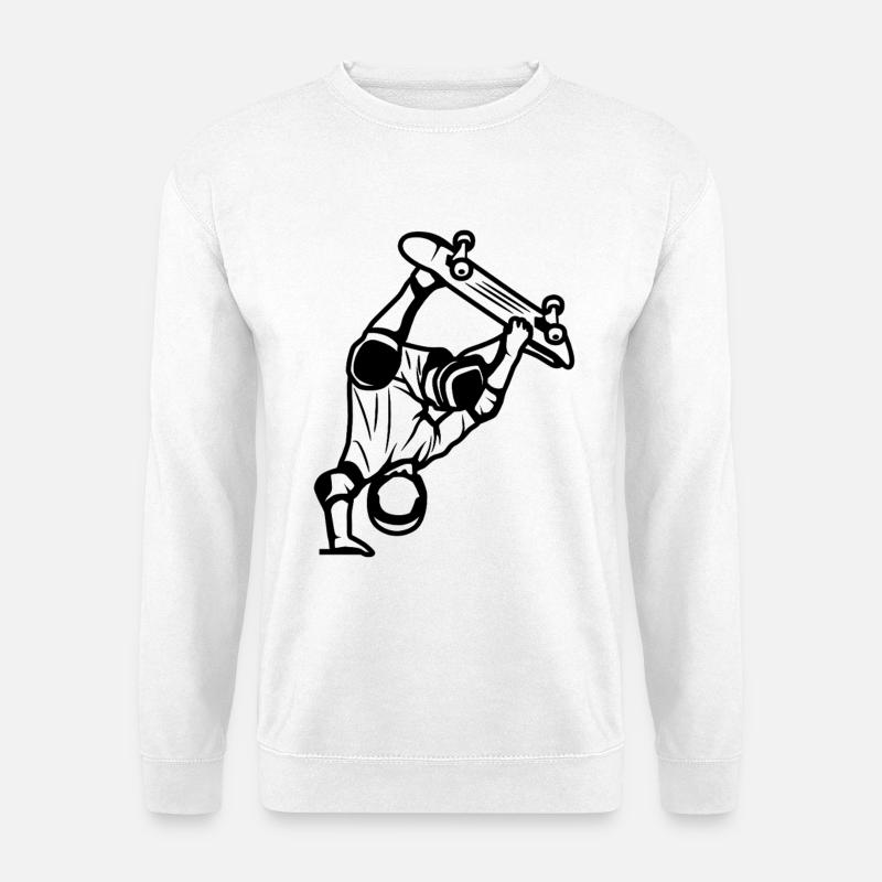 Skateboarder - Unisex Pullover - Weiß