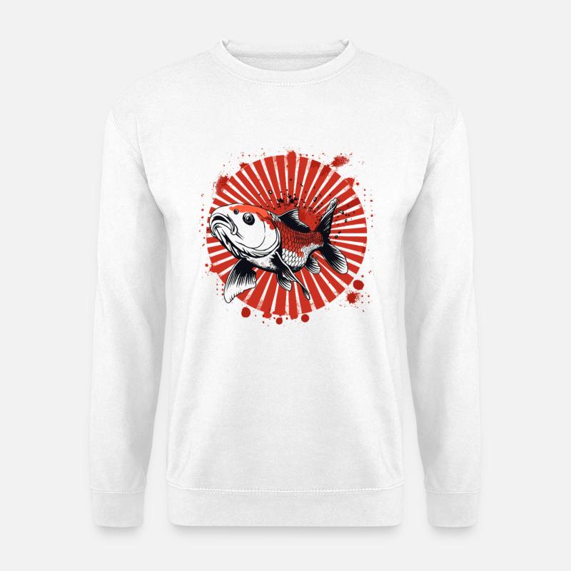 Fisch Graffiti - Unisex Pullover - Weiß