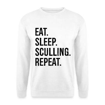 Eat Sleep Sculling Repeat - Unisex Sweatshirt - white - Front
