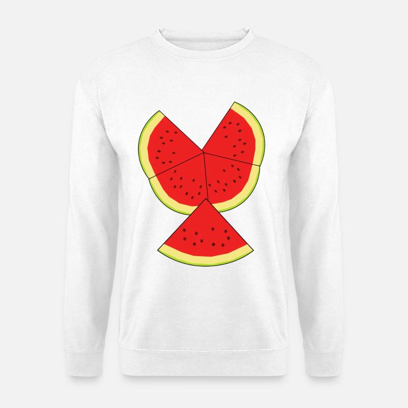 Melon Rafraîchissement d’été Fruit Fruit - Sweat-shirt Unisexe - blanc