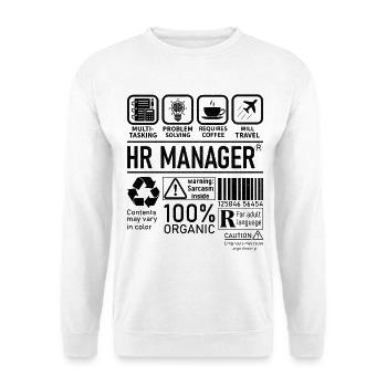 Hr Manager multi tasking problem solving - Unisex Pullover - Weiß - Vorne