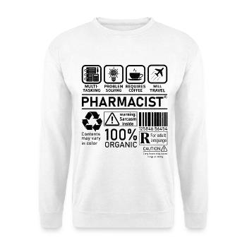 Pharmacist multi tasking problem solving - Unisex Sweatshirt - white - Front