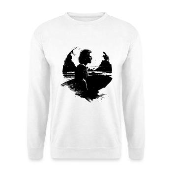 Surfer Drawing - Unisex Sweatshirt - white - Front