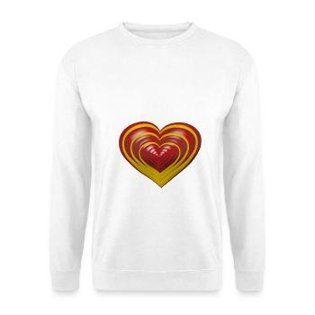 Coeurs Coeurs Saint-Valentin Saint-Valentin Anniversaire de la Saint-Valentin - Sweat-shirt Unisexe - blanc - Devant