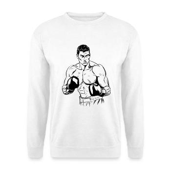 Boxer - Unisex Pullover - Weiß - Vorne