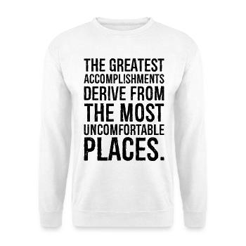 Les plus grandes réalisations découlent de la - Sweat-shirt Unisexe - blanc - Devant