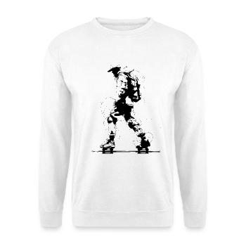 Roller Skater Drawing - Unisex Sweatshirt - white - Front