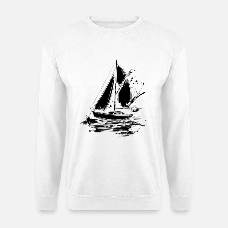 Sailboat - Unisex Sweatshirt - white