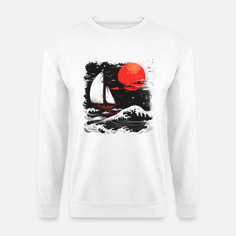 Graphic Sailing - Unisex Sweatshirt - white