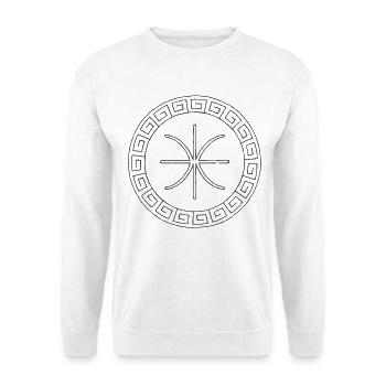 Delphisches Epsilon-Symbol | Antikes griechisches Emblem - Unisex Pullover - Weiß - Vorne