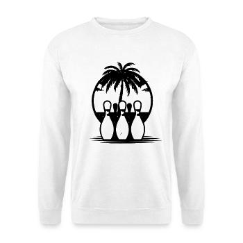 Bowling - Sweat-shirt Unisexe - blanc - Devant