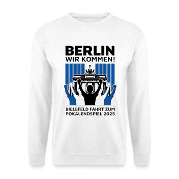 Bielefeld Berlin Finale – Berlin wir kommen! - Unisex Pullover - Weiß - Vorne