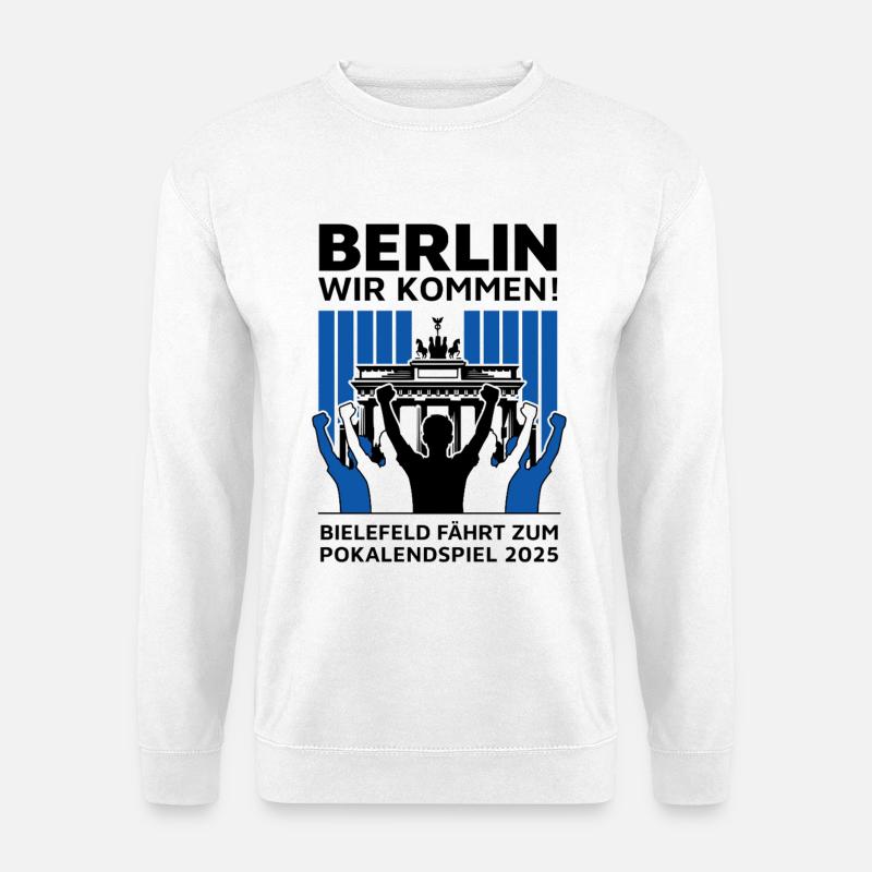 Bielefeld Berlin Finale – Berlin wir kommen! - Unisex Pullover - Weiß