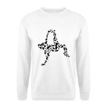 Breakdancer - Sweat-shirt Unisexe - blanc - Devant
