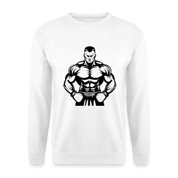 Boxer Drawing - Unisex Sweatshirt - white - Front