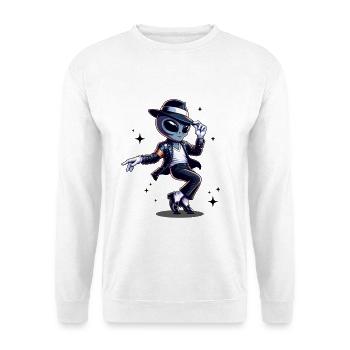 Alien Parodie im Moonwalk Style - Unisex Pullover - Weiß - Vorne