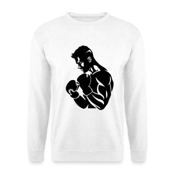 Boxer - Unisex Pullover - Weiß - Vorne