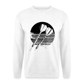 Darts Drawing - Unisex Sweatshirt - white - Front