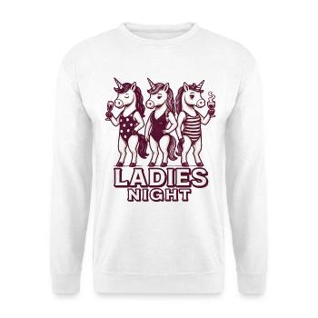 Ladies Night - Fête - Sweat-shirt Unisexe - blanc - Devant