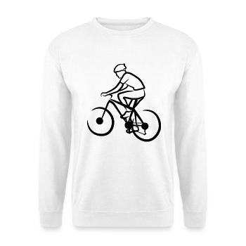 Dessin de vététiste - Sweat-shirt Unisexe - blanc - Devant