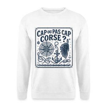 Cap ou pas cap Corse - Sweat-shirt Unisexe - blanc - Devant