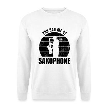 Witziger Saxophonisten Spruch - Unisex Pullover - Weiß - Vorne
