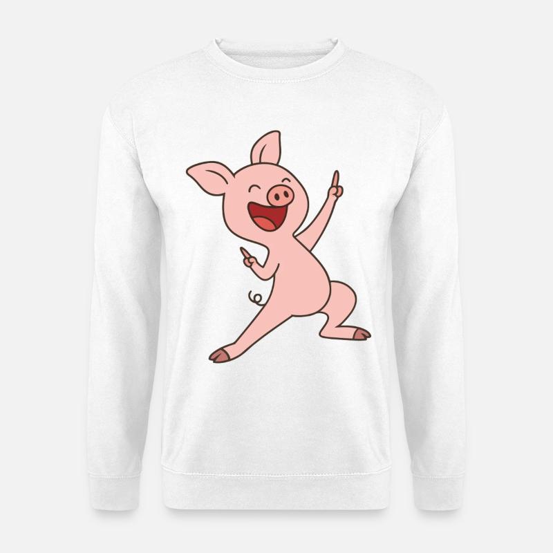 Glücksferkel Deluxe - Unisex Pullover - Weiß