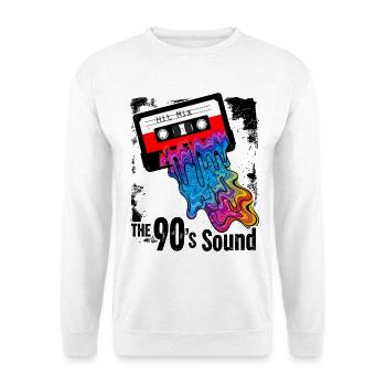 Le son des années 90 - Cassette Rétro Coloré - Sweat-shirt Unisexe - blanc - Devant