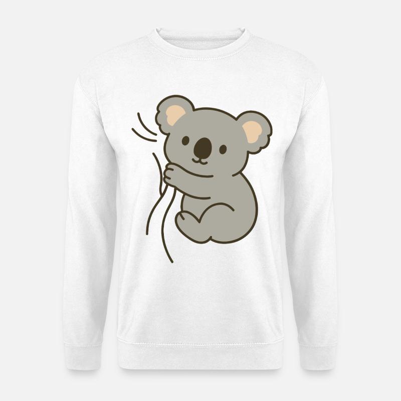 Cuddly koala - Unisex Sweatshirt - white