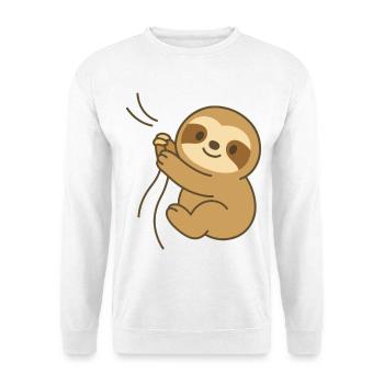 Cozy Sloth Hug - Cuddly Sloth Baby - Unisex Sweatshirt - white - Front