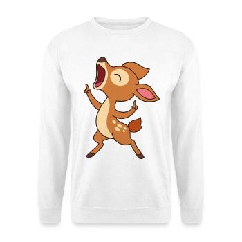 Singendes Rehkitz - Forest Melody Fawn - Unisex Pullover - Weiß - Vorne