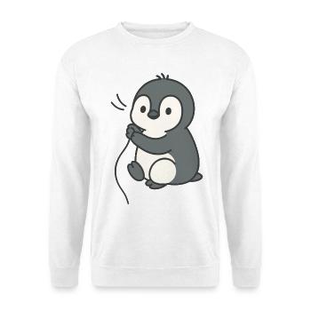 Kuschelküken Pinguin - Unisex Pullover - Weiß - Vorne
