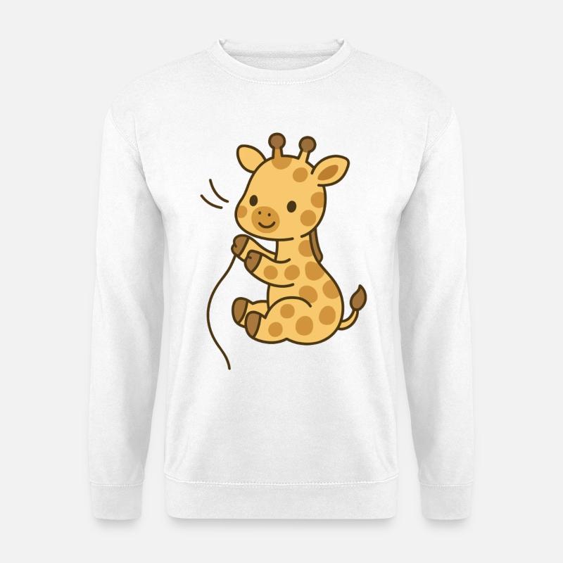 Kuschel-Giraffe Babyglück - Unisex Pullover - Weiß