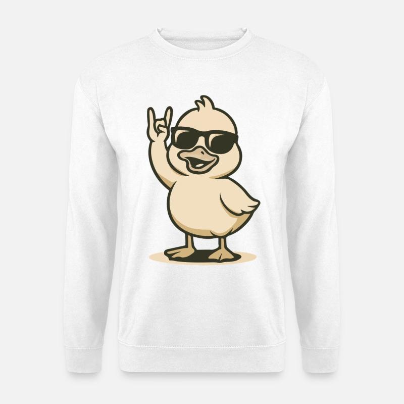 Duck’n’Roll - Unisex Pullover - Weiß